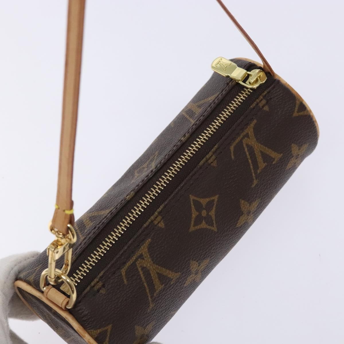Louis Vuitton Papillon Pochette Monogram Canvas, BROWN, CANVAS, Handbag