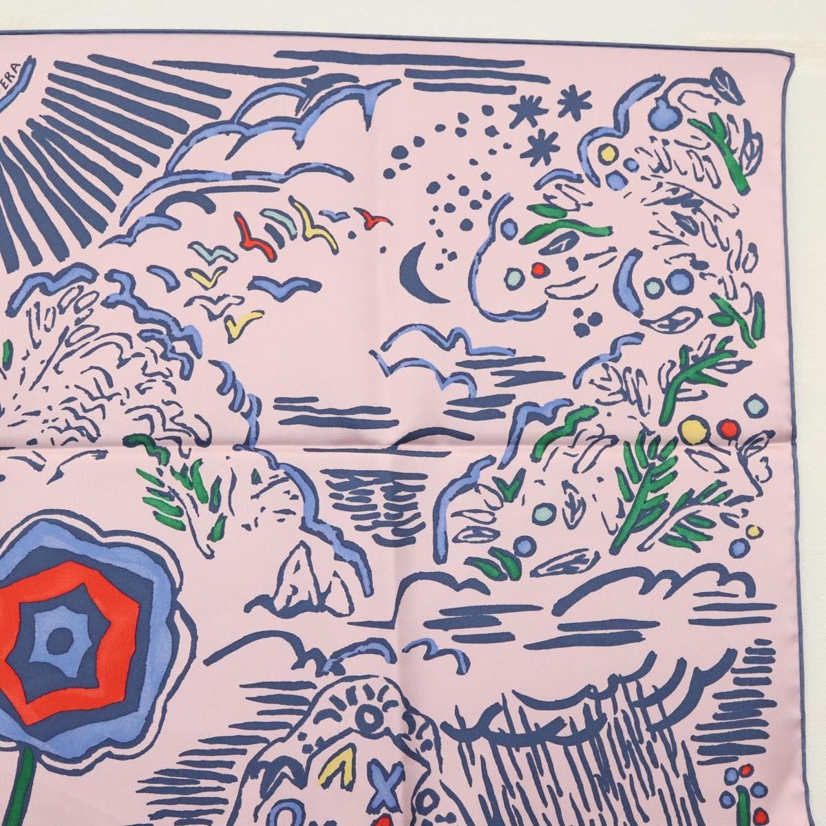 Hermes Carré 90 Silk multicolor, PINK, SILK, Scarve & shawl