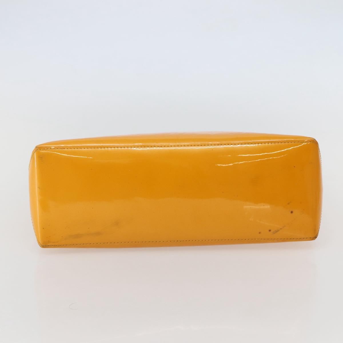 Louis Vuitton Wilshire Handbag Monogram Vernis, YELLOW, PATENT_LEATHER, Handbag