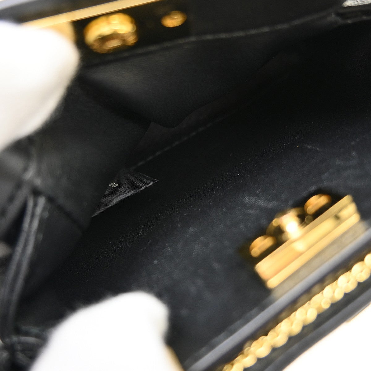 Fendi Peekaboo Bag Leather, Black, Leather, Handbag