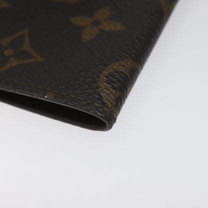 Louis Vuitton Porte Cartes Pression Card Case Monogram Canvas, BROWN, CANVAS, Card Holders
