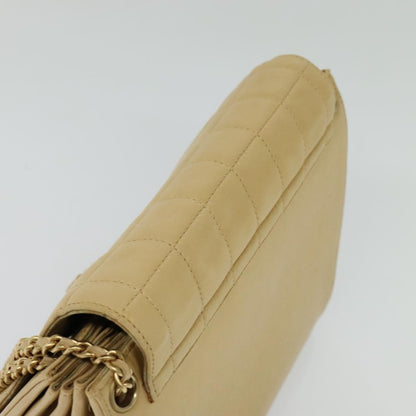 Chanel Chocolate Bar Accordion Reissue Flap Bag Quilted Lambskin, BEIGE, LEATHER, Shoulder bag