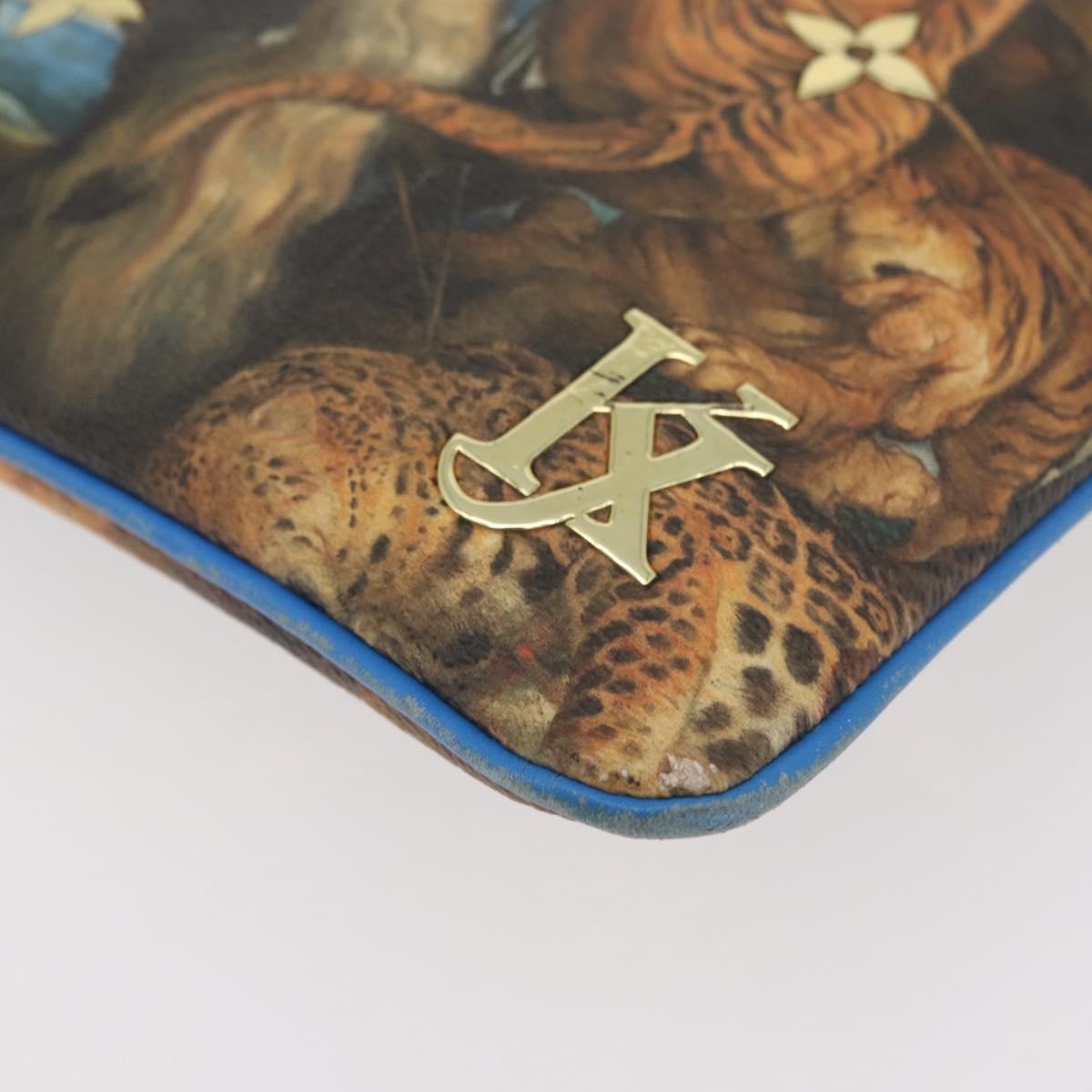 Louis Vuitton Pochette Clutch Limited Edition Jeff Koons Monet Print Canvas, Multicolour, Canvas, Clutch