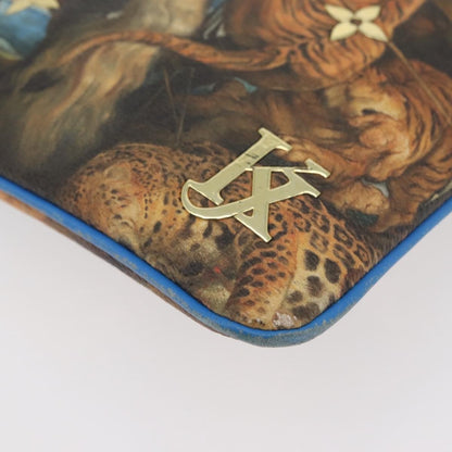 Louis Vuitton Pochette Clutch Limited Edition Jeff Koons Monet Print Canvas, Multicolour, Canvas, Clutch