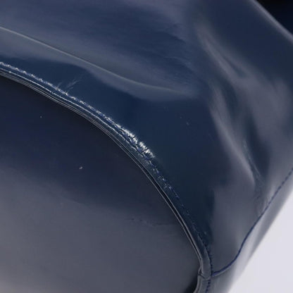 Salvatore Ferragamo Vintage Gancini Bucket Bag Patent leather, BLUE, PATENT_LEATHER, Shoulder bag