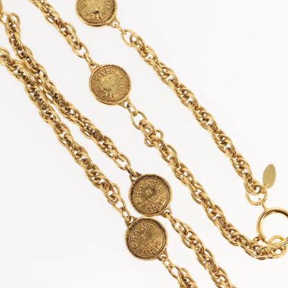 Chanel Vintage 31 Rue Cambon Medallion Pendant Necklace Metal, GOLD, METAL, Necklace
