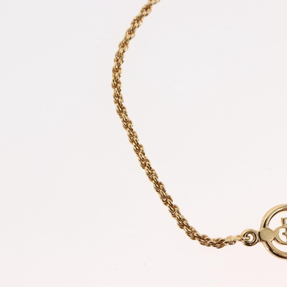 Christian Dior Vintage Logo Bracelet Metal, GOLD, METAL, Bracelet