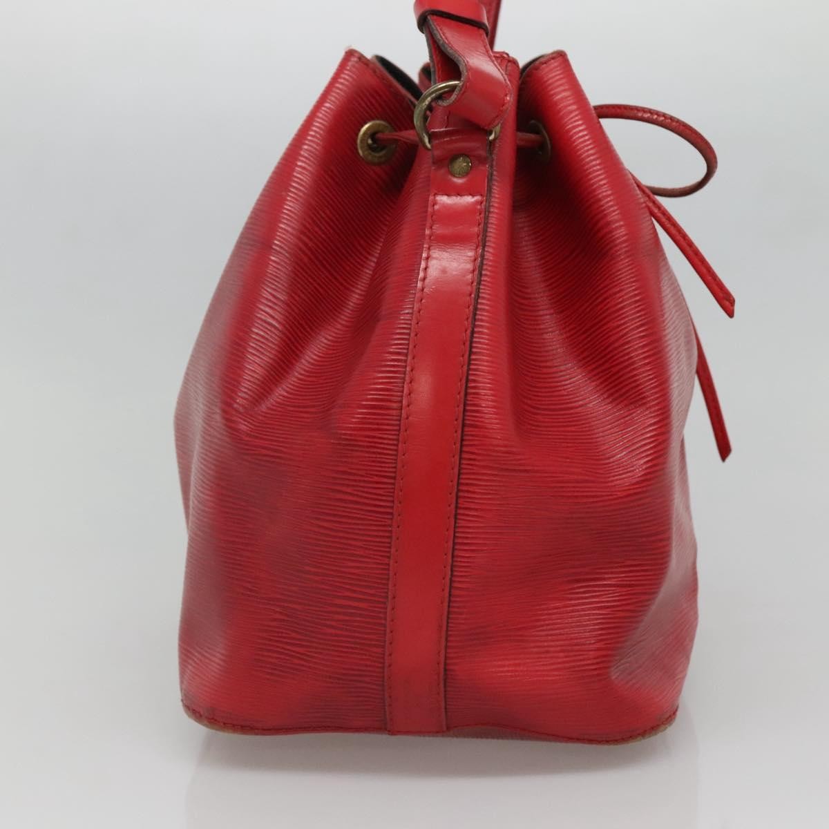 Louis Vuitton Petit Noe Handbag Epi Leather, RED, LEATHER, Handbag