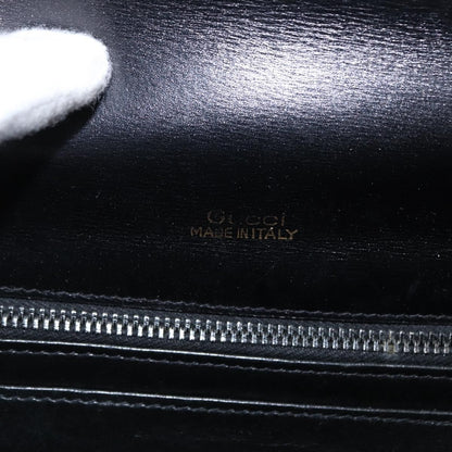 Gucci Vintage Shoulder Bag Leather, BLACK, LEATHER, Shoulder bag