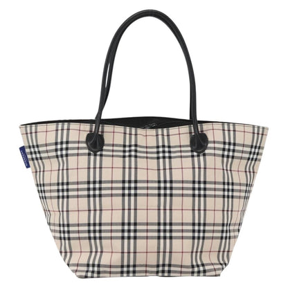 Burberry Nova Check Tote Nylon, BEIGE, NYLON, Tote bag