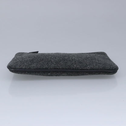Prada Sport pouch Wool, BLACK, WOOL, Clutche & pouche