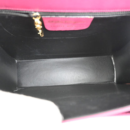 Salvatore Ferragamo Vintage Shoulder Bag Leather, PINK, LEATHER, Shoulder bag