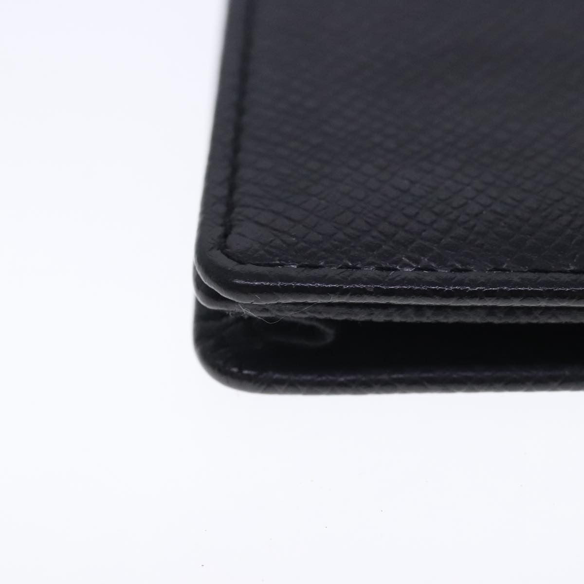 Louis Vuitton Porte Cartes Wallet Taiga Leather, BLACK, LEATHER, Wallets