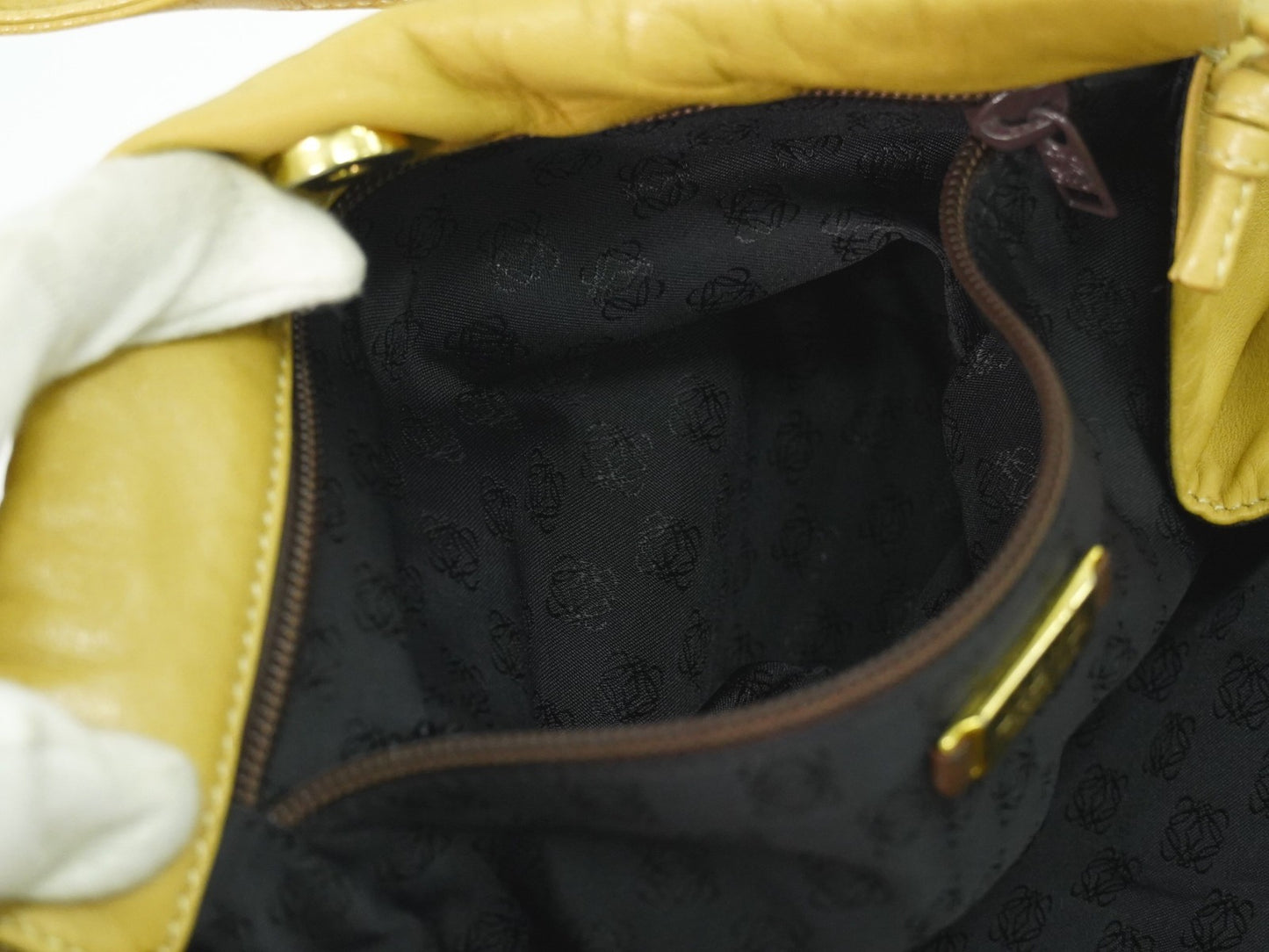 Loewe Anagram Tote Leather, Beige, Leather, Tote Bag