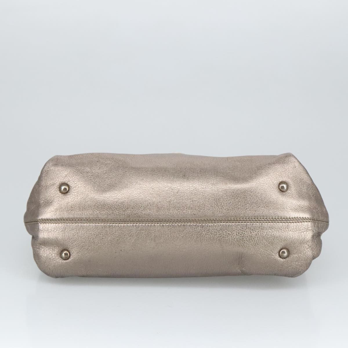 Salvatore Ferragamo Sofia Satchel Leather, SILVER, LEATHER, Handbag