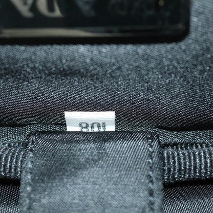 Prada Convertible Front Pocket Briefcase Tessuto with Saffiano Leather, Black, Nylon, Briefcase
