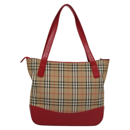Burberry Nova Check Handbag Nova Check Canvas and leather, BEIGE, CANVAS, Handbag
