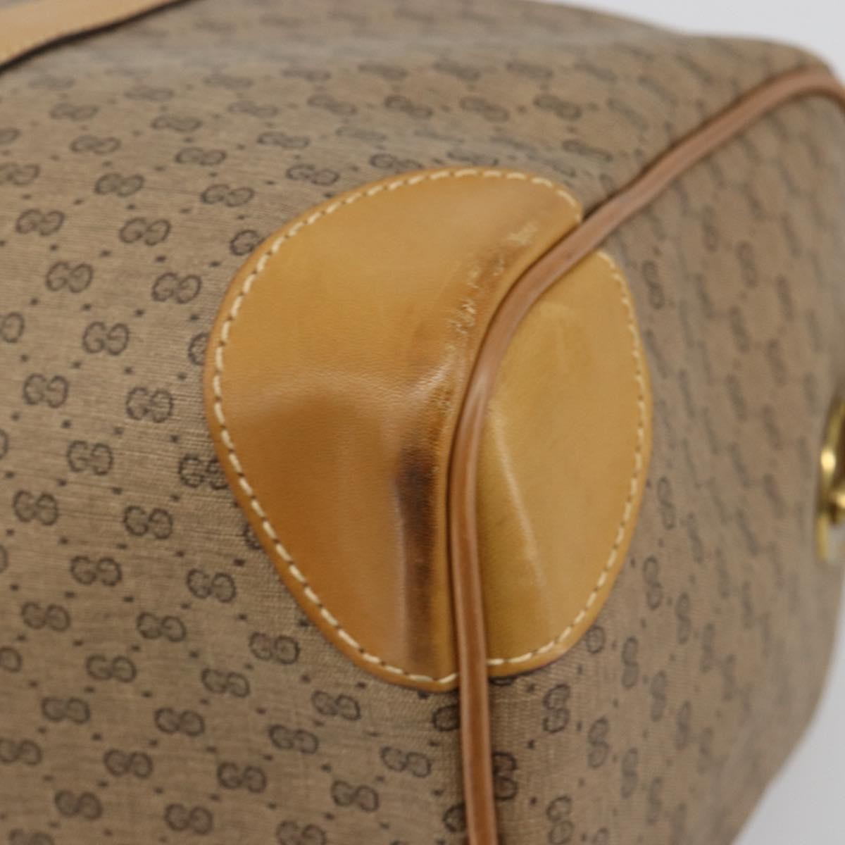 Gucci Vintage Travel bag GG Canvas, Beige, PVC, Travel Bag