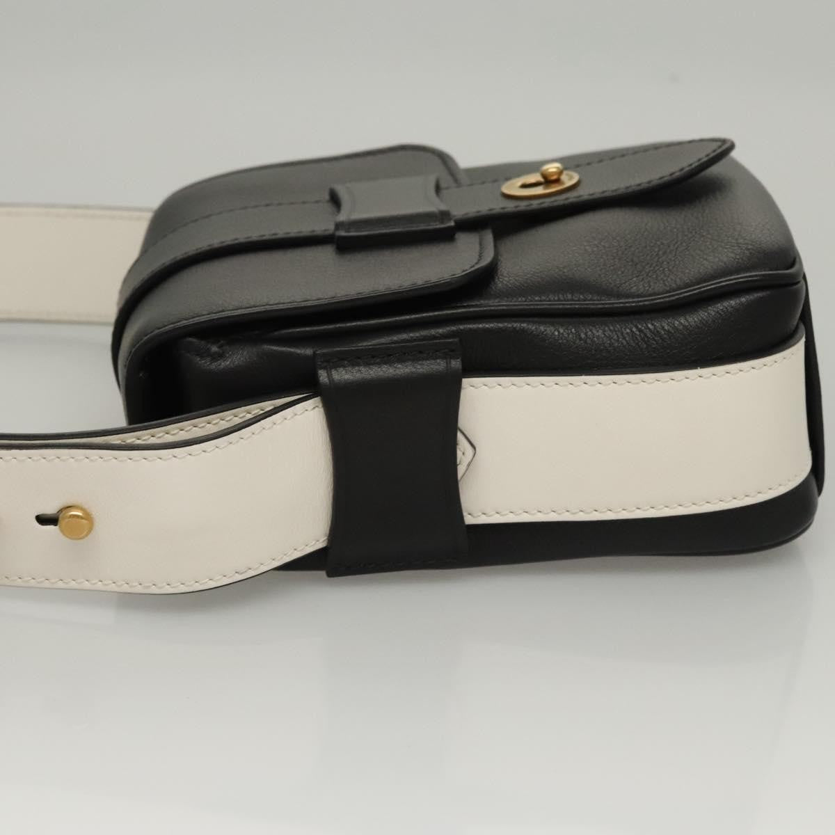 Prada Turnlock Flap Crossbody Bag Leather, BLACK, LEATHER, Shoulder bag