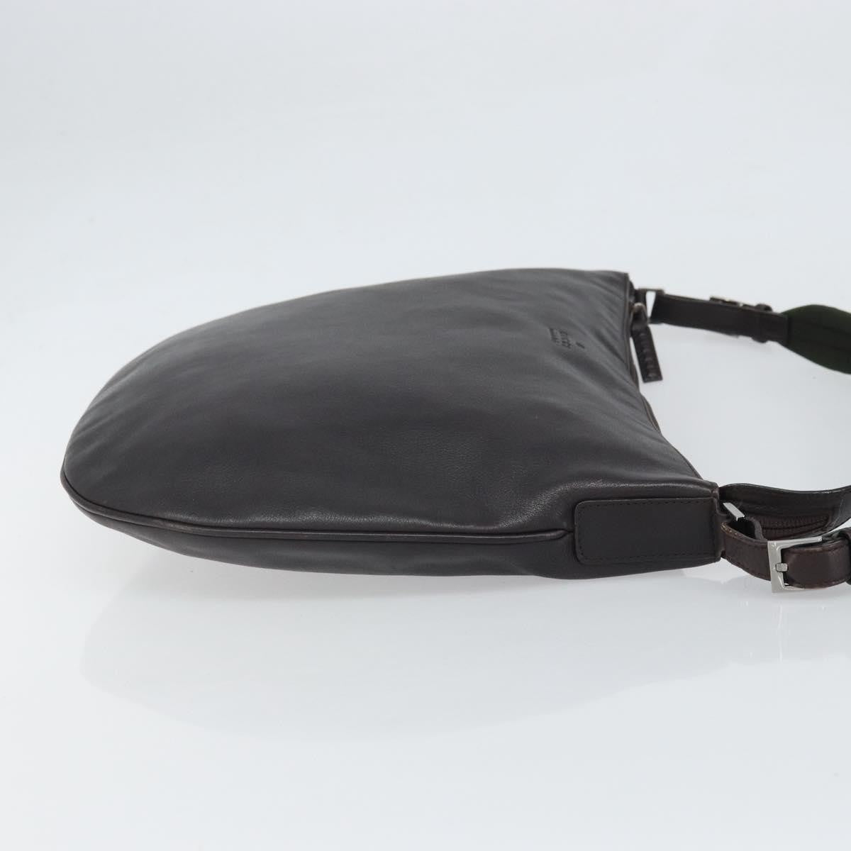 Gucci Vintage Shoulder Bag Leather, BLACK, CANVAS, Shoulder bag