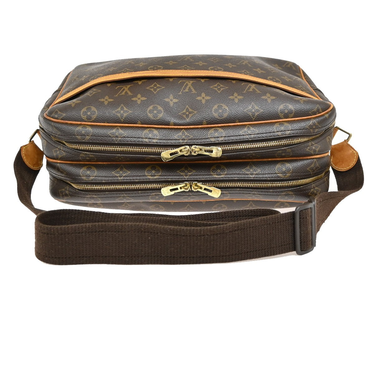 Louis Vuitton Reporter Bag Monogram Canvas, BROWN, CANVAS, Crossbody bag