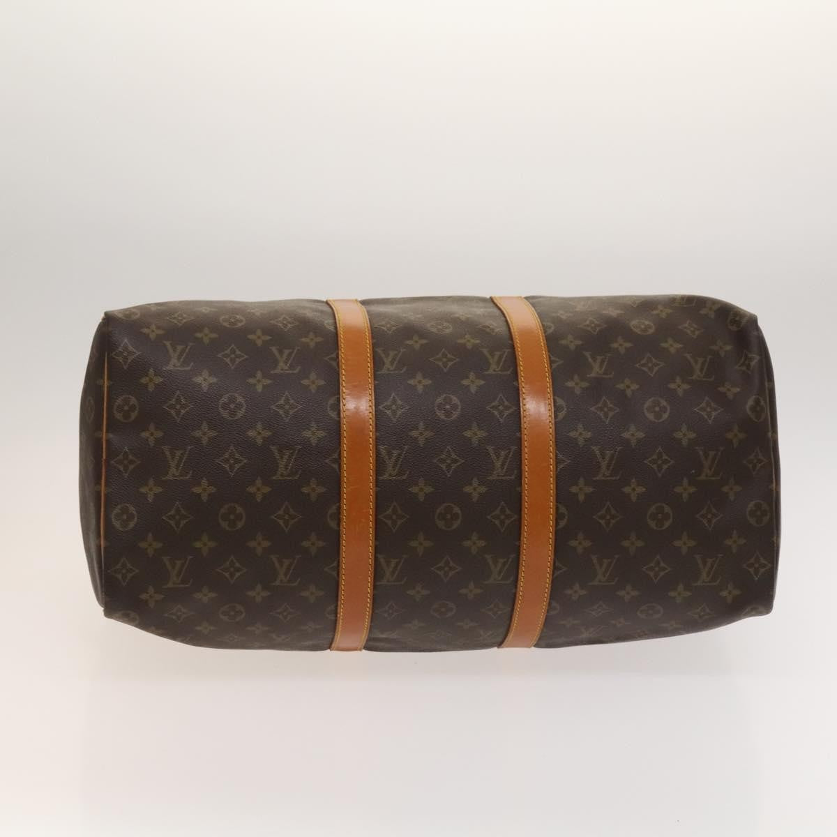 Louis Vuitton Keepall Bag Monogram Canvas, BROWN, CANVAS, Travel bag