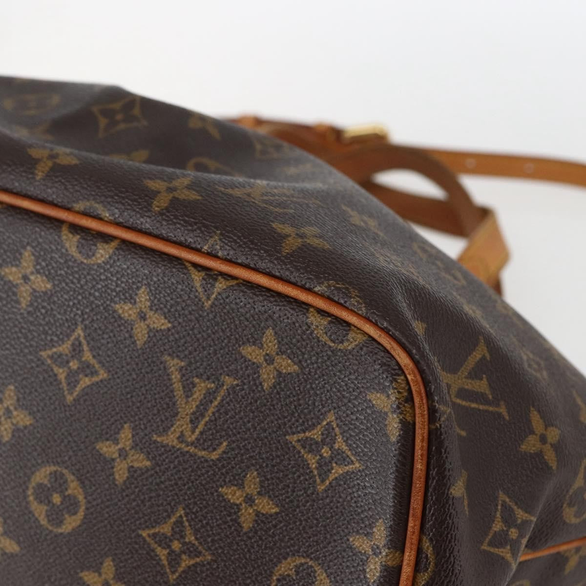 Louis Vuitton Palermo Handbag Monogram Canvas, BROWN, CANVAS, Tote bag