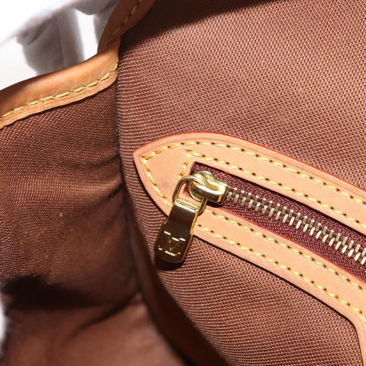 Louis Vuitton Sologne Handbag Monogram Canvas, Brown, Canvas, Shoulder Bag