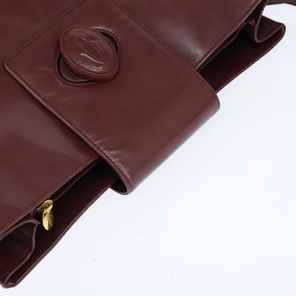 cartier Must de Cartier Shoulder Bag Leather, BURGUNDY, LEATHER, Shoulder bag