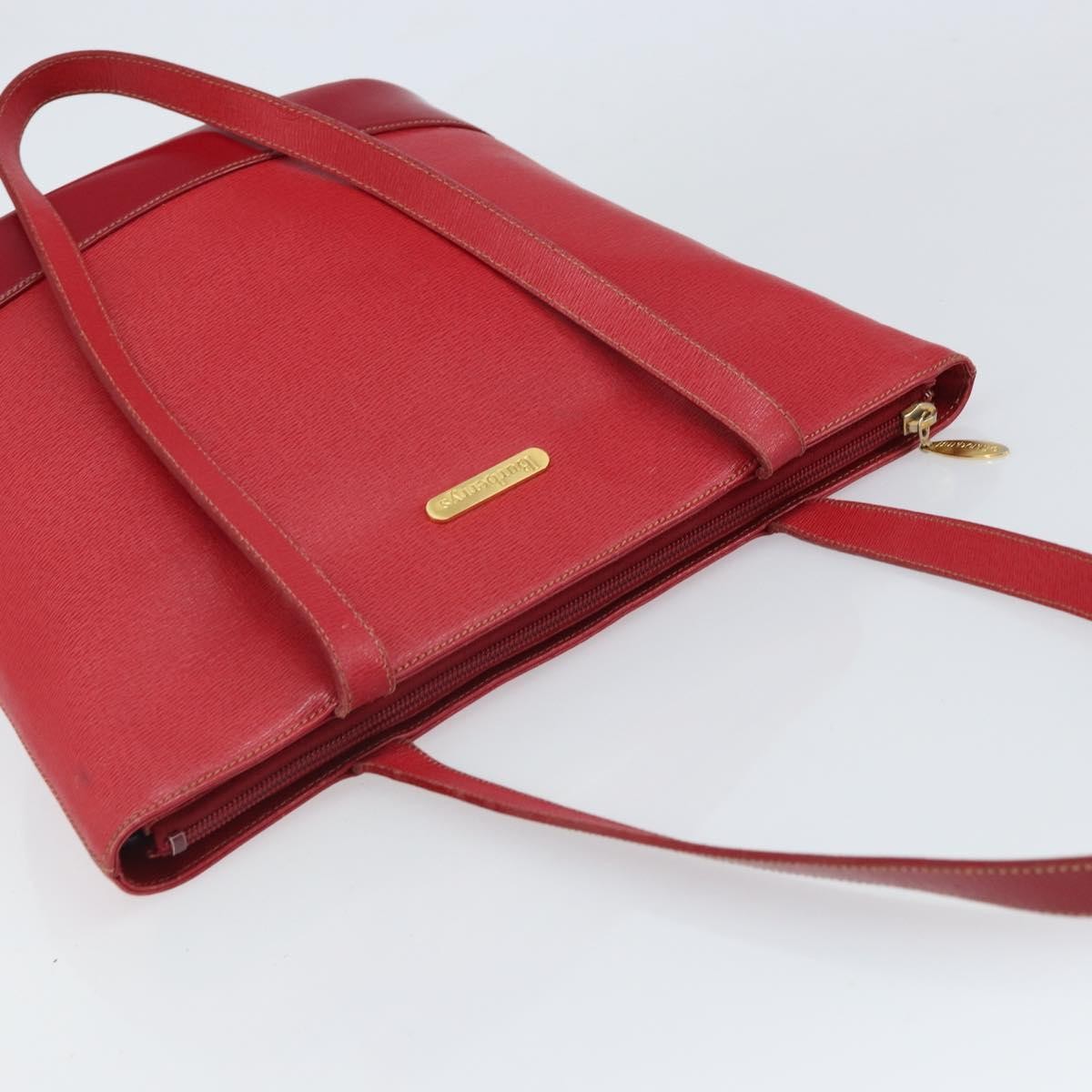 Burberry Vintage tote bag Leather, RED, LEATHER, Tote bag