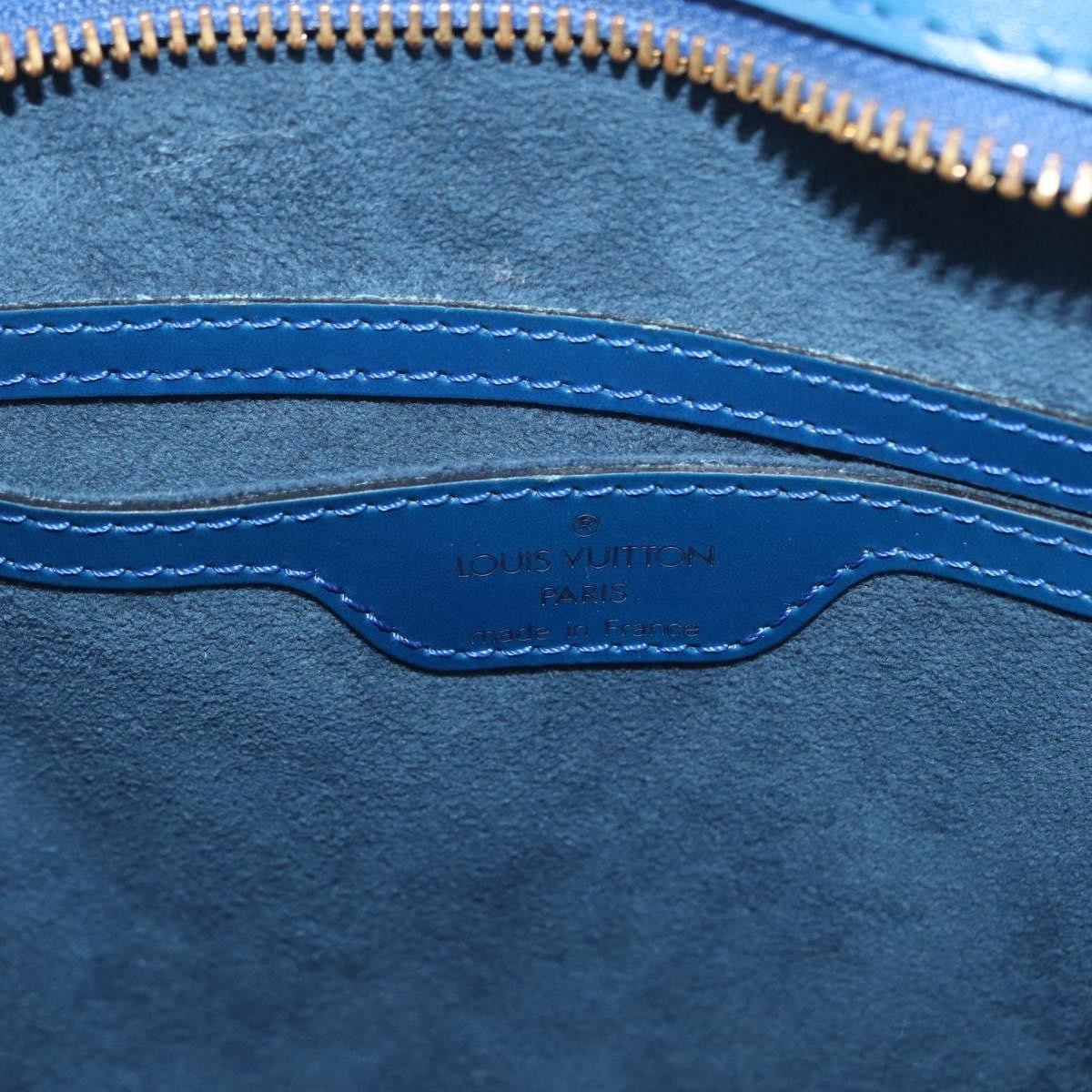 Louis Vuitton Saint Jacques Handbag Epi Leather, BLUE, LEATHER, Handbag