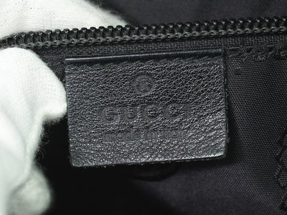 Gucci Crossbody Bag Guccissima Leather, BLACK, LEATHER, Shoulder bag