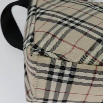 Burberry Nova Check Blue Label Nylon, Beige, Nylon, Shoulder Bag