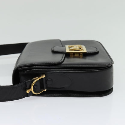 Celine Horse Carriage Shoulder bag Leather, BLACK, LEATHER, Shoulder bag