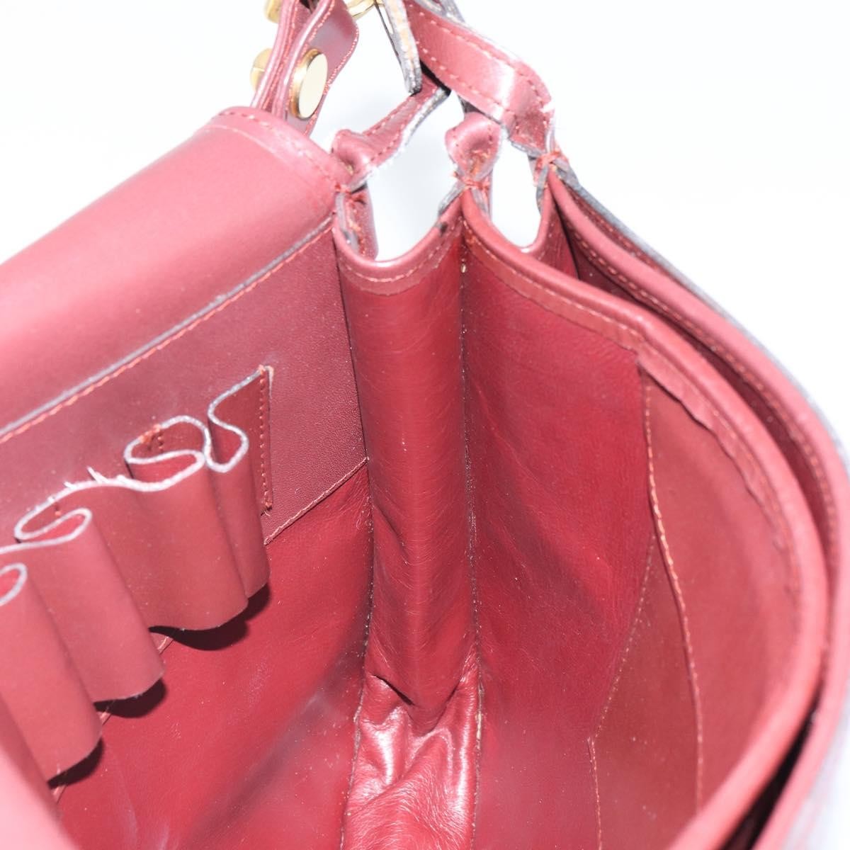 cartier Must de Cartier Shoulder Bag Leather, BURGUNDY, LEATHER, Shoulder bag