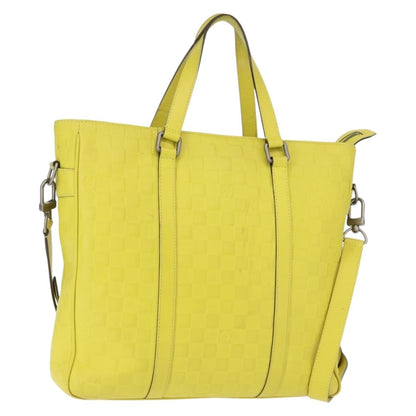 Louis Vuitton Tadao Handbag Damier Infini Leather, YELLOW, LEATHER, Handbag