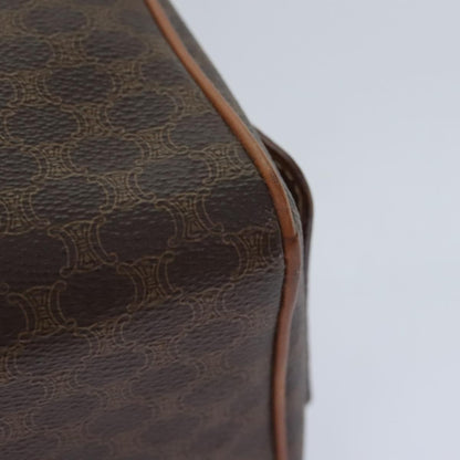 Celine Macadam Pochette Canvas and Leather, BROWN, CANVAS, Clutche & pouche