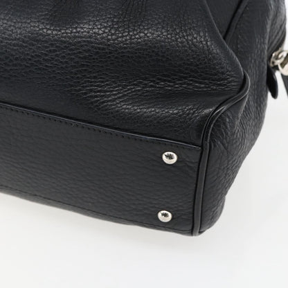 Salvatore Ferragamo Gancini Buckle Shoulder Bag Leather, Black, Leather, Shoulder Bag