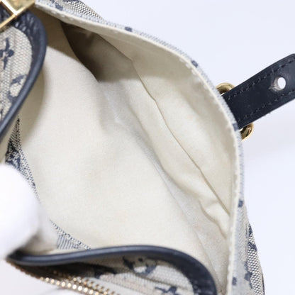 Louis Vuitton Anne Sophie Clutch Mini Lin, BLUE, CANVAS, Clutche & pouche