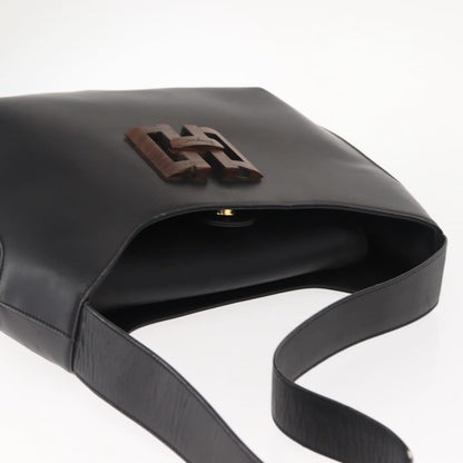 Salvatore Ferragamo Shoulder Bag Leather, BLACK, LEATHER, Shoulder bag