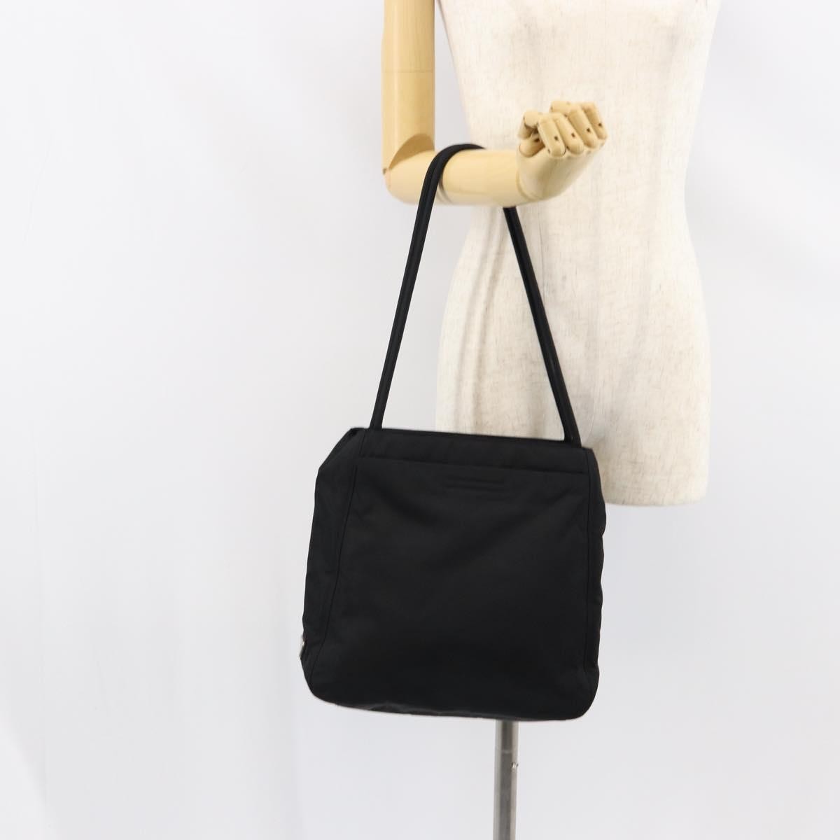 Prada Vintage Shoulder Bag Tessuto, BLACK, NYLON, Shoulder bag