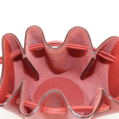 Hermes Vespa Pouch Leather, Red, Leather, Clutch