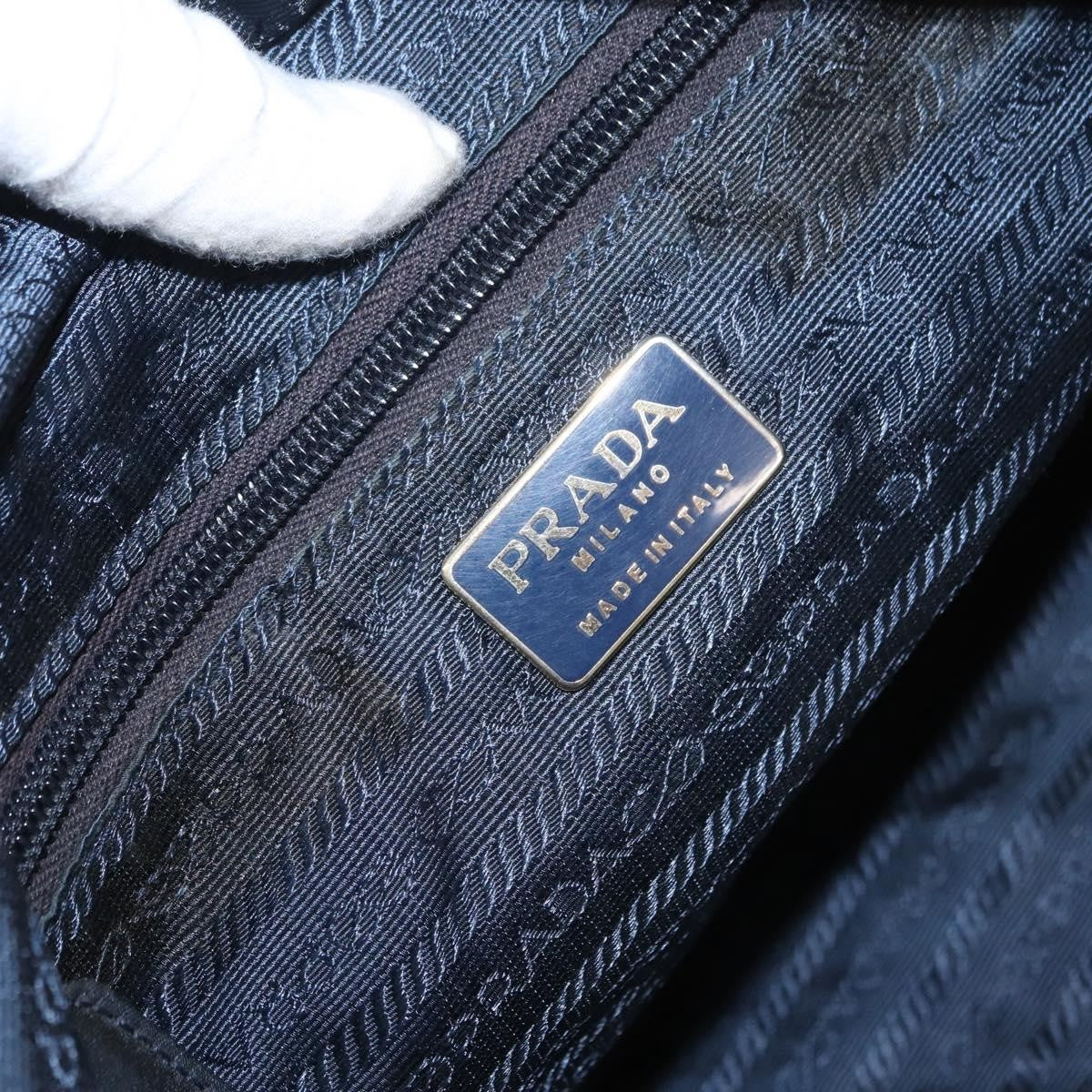 Prada Chain Shoulder Bag Tessuto, Navy, Nylon, Shoulder Bag
