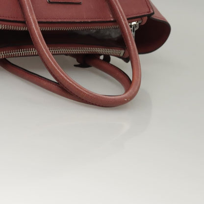 Prada Twin Pocket Convertible Tote Cervo Leather, PINK, LEATHER, Handbag
