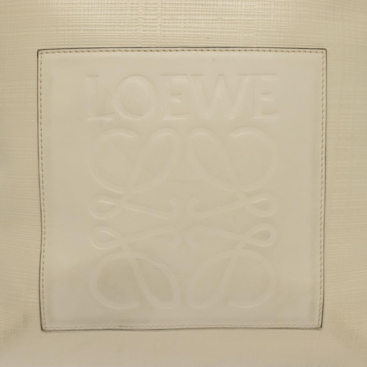Loewe Shopper Tote Leather, ECRU, LEATHER, Tote bag