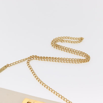 Salvatore Ferragamo Vintage Chain Shoulder Bag Leather, WHITE, LEATHER, Shoulder bag