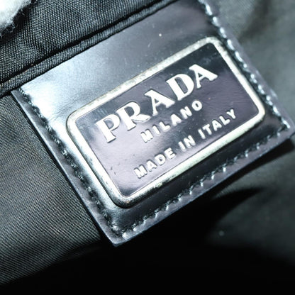 Prada Zip Top Messenger Bag Tessuto, BLACK, NYLON, Shoulder bag