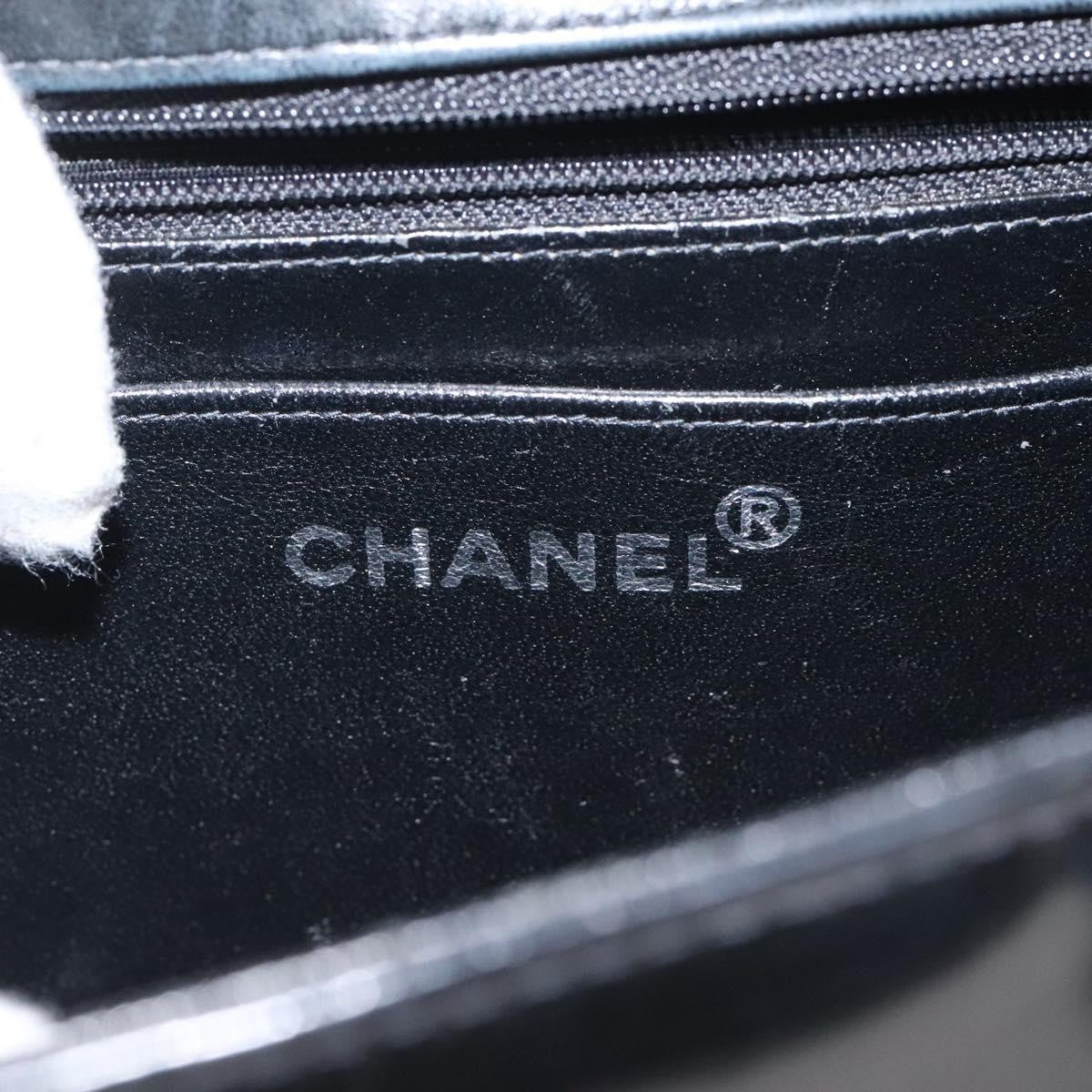 Chanel Vintage CC Box Flap Bag Patent Leather, BLACK, PATENT_LEATHER, Handbag