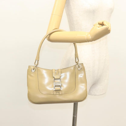 Gucci Vintage Jackie Handbag Leather, BEIGE, LEATHER, Handbag
