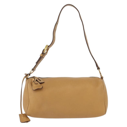 Prada Vintage Shoulder Bag Leather, BROWN, LEATHER, Shoulder bag